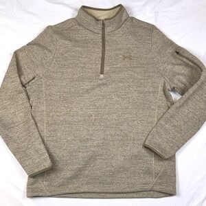 Under Armour UA Expanse Specialist Camel Coyote Half-Zip Sweater